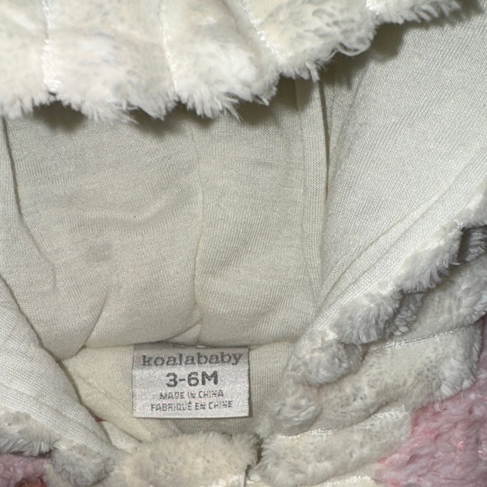 Adorable Unicorn Hooded Footie - Cream and Pink - Picture 3 of 16